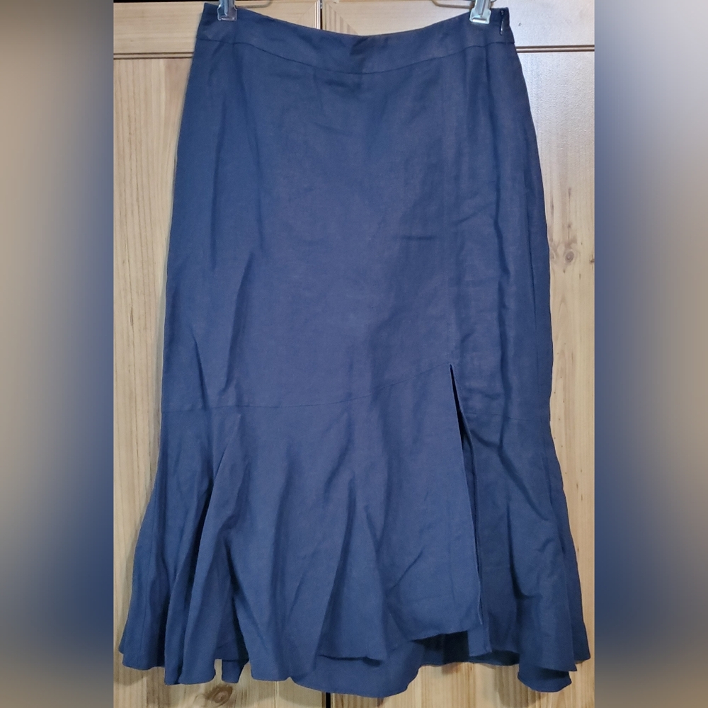 Nordstrom Navy Midi Skirt